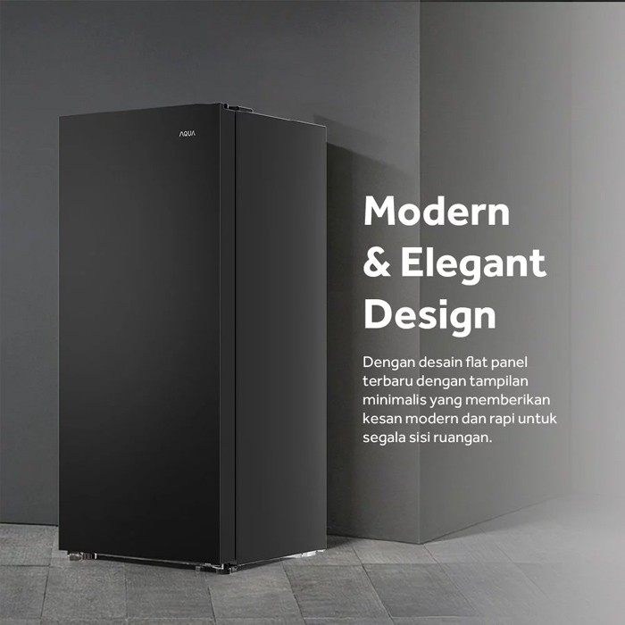 Aqua Lemari Es Upright Freezer Series Pembekuan Cepat 183 L - AQF-280FB | AQF280FB